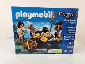 6683 Playmobil Pirate Treasure Hideout Figures Jewels Chest New 2015