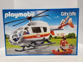 6686 Playmobil Emergency Medical Helicopter Rescue 1st Aid Kit Bandages New 2014
