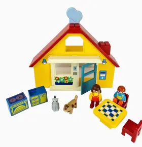 6741 Playmobil Playmobile Small House Playset Toy Complete Animals Figures More 36