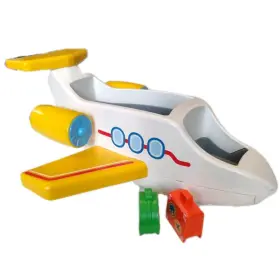 6780 Playmobil 2012 123 Geobra Airplane And Luggage Only Airport Toy Germany