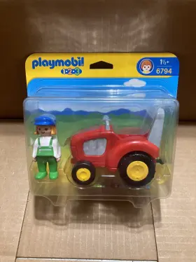 6794 Playmobil 1 2 3 - Farm Tractor #6794 New