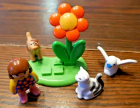 6763 Playmobil 6796 1-2-3 Girl With Pets Excellent Condition Almost Complete