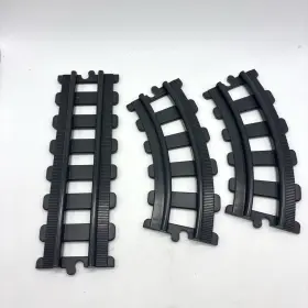 6900-6956 Playmobil 1990 8 Inch Straight And 6 Curve Train Track Parts Lot 6953 6956 Vintage