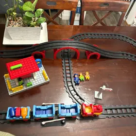 6905 Playmobil 1-2-3 Train Track Play Set #6905 Vintage Complete