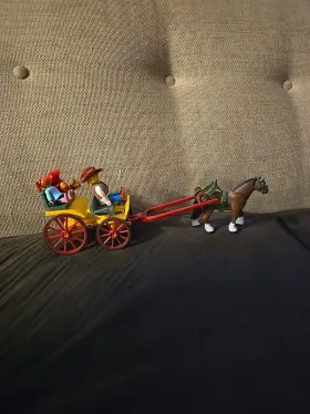 6932 Playmobil Country Farmer Horse Drawn Wagon With And Children