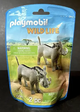 6941 Playmobil New Sealed 2015 Wild Life 2 Piece Warthogs #6941