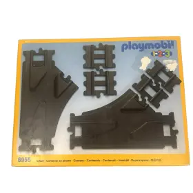 6955 Playmobil 1994 Train Set Left Right Switch Tracks Nib Sealed