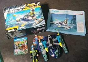 70007 Playmobil Top Agents Team S.h.a.r.k Rocket Rafter Brandst Tter