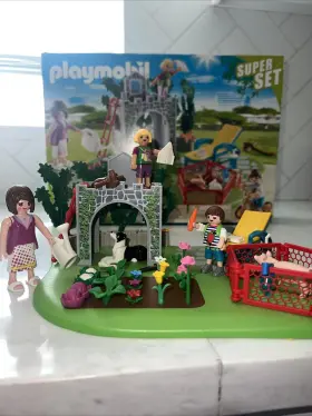 70010 Playmobil Super Set Family Garden With Box