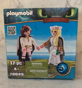 70045 Playmobil Dreamworks Dragons Astrid And Hiccup Mib/new