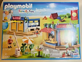 70087 Playmobil Large Campsite Camping Tent Campground Store 222pc - New