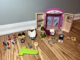 70109 Playmobil City Life Beauty Salon Play Building Set Retired Near Complete