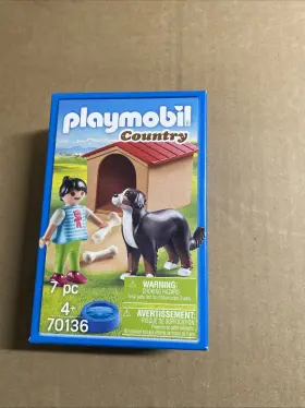 70136 Playmobil New Doghouse Child Bernese Mountain Dog 2508
