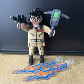 70173 Playmobil Ghostbuster Figure E. Spengler Collector Proton Lasers Complete