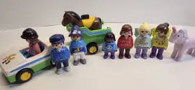 70181 Playmobil Jr Car With Horse Trailer Unicorn Extra Figures