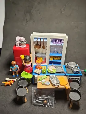 70206 Playmobil Family Kitchen Dollhouse Play Set Furniture #70206