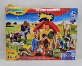 70295 Playmobil 70259 1 2 3 Advent Calendar Christmas Manger Set Complete 26 Pieces