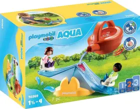 70269 Playmobil 1.2.3 Aqua Water Seesaw With Watering Can
