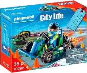 70292 Playmobil Go-kart Racer Race Car Gift Set New City Life Adventure