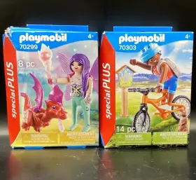 70303 Playmobil 70299 Lot Of 2 Special Plus Figure Sets Fairy Mountain Bike New