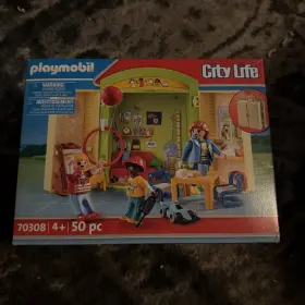 70308 Playmobil Preschool Play Box Nib - City Life School Pretend Role