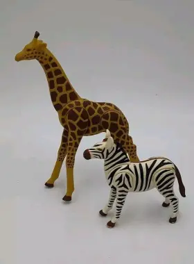 7036 Playmobil Zebra And Giraffe Only Zoo Safari Noahs Ark Wild Animal Replacement