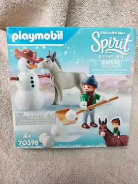 70398 Playmobil Original Spirit Riding Free - Mr. Carrot Snowman With Trasqui