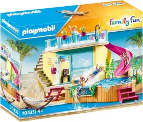 70435 Playmobil Family Fun Bungalow With Pool Brand New