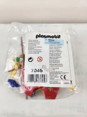7045 Playmobil Jousting Equipment Armor Shields Weapons New Add-on On Bag Vtg