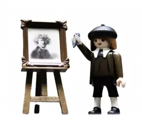 70456 Playmobil European Rembrandt And Self-portrait - From House Museum