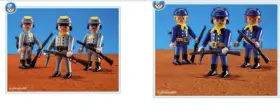 7046-7047 Playmobil Civil War Sets 7046 3 Rebel Confederate Soldiers And 7047 Union