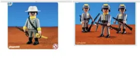 7046-7663 Playmobil Confederate Rebel Soldiers General Leader Sets 7046 7663 New Sealed