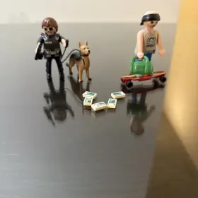 70461 Playmobil Police Action Robber On A Skateboard