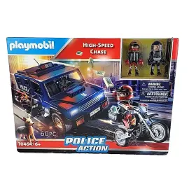 70464-playmobil Playmobil Police Action High Speed Chase Toy Building Set 70464 60pcs Brand New