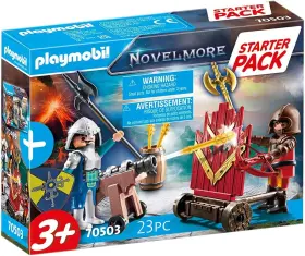 70503 Playmobil Starter Pack Novelmore Knightsft Cannon Duel Castle Playset New