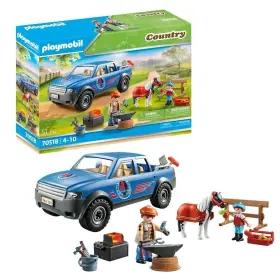 70518 Playmobil New Country #70518 Blacksmith Truck Mobile Horse Farrier Lights Up