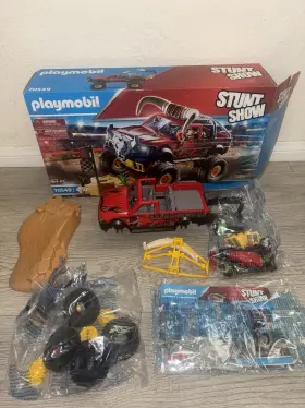 70549 Playmobil Stunt Show Bull Monster Truck New In Box 57 Pcs 2021 Open