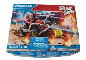 70554 Playmobil #70554 Stunt Show Fire Quad- New Factory Sealed Building Toy Ages 3
