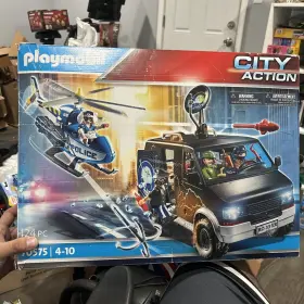 70575 Playmobil City Action Police Helicopter Pursuit With Runaway Van