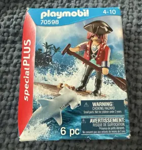 70598 Playmobil Pirate With Hammerhead Shark