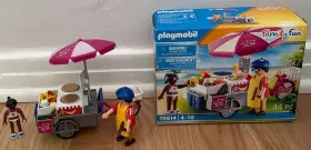 70614 Playmobil Crepe Cart Family Fun Play Set #70614 With Box And Instructions