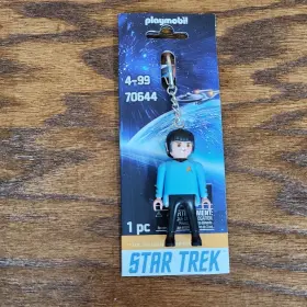 70644 Playmobil Star Trek Mr. Spock Keychain Action Figure Toy Clip New 2022