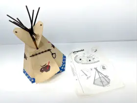 7067 Playmobil 1989 Indian Teepee Incomplete