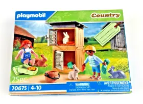 70675 Playmobil Country Rabbit Farm Pen Gift Set Ages 4 10 With Hutch
