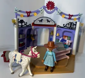 70695 Playmobil Spirit Miradero Riding Equipment Tack Shop Preowned