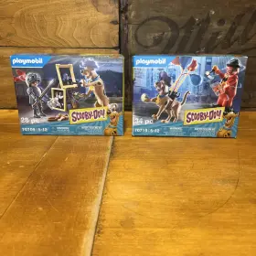 70709-70710 Playmobil Scooby-doo Kit 70709 And 70710 New Black Knight Ghost Clown