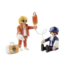 70823 Playmobil Emergency Doctor/policeman Multicoloured One Size