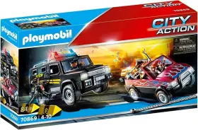 70869 Playmobil New And Sealed City Action Police Chase Bank Robbers 84 Pc Toy Set