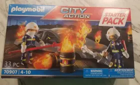 70907 Playmobil Starter Pack City Action Fire Drill Mib-new