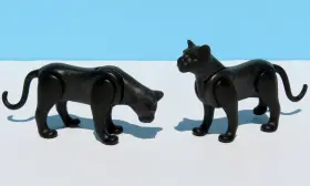 7091 Playmobil 2 Black Panthers Jungle Adventure Wild Cat Leopard Jaguar Add-ons